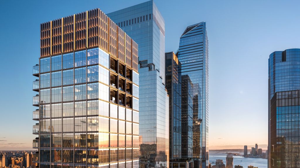 A group of tall buildings.